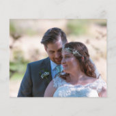 Budget Eucalyptus Script Photo'結婚s Thank You (裏面)