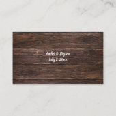 Budget Eucalyptus & Wood Greenery 2SM No Meal RSVP エンクロージャーカード (裏面)