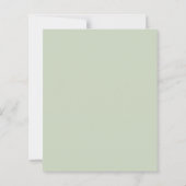 Budget Fall in Love Pumpkin Sage Green ベビーシャワー (裏面)