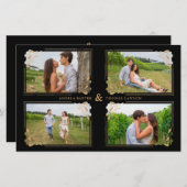 Budget Fancy Golden Minimalist Branches 4 Photos (正面/裏面)