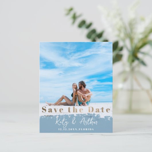 Budget Faux Gold Save the Date 写真 (スタンド正面)