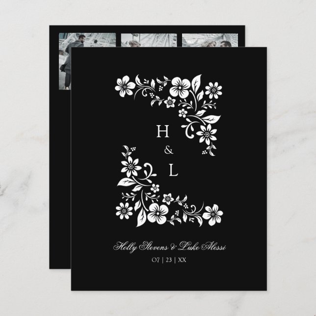 Budget Flourish White Lace Ornament 3 Photos (正面/裏面)