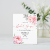 Budget-Flowers&Greeneryブライダルシャワー。招待状 (スタンド正面)