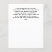 BUDGET Flyer FREE Design Help Entertainment Theme チラシ (裏面)