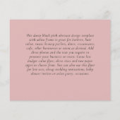 BUDGET Flyer FREE Design Template Abstract Pink チラシ (裏面)