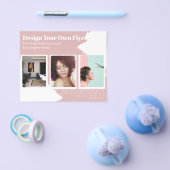 BUDGET Flyer FREE Design Template Abstract Pink チラシ (シングル)