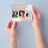 BUDGET Flyer FREE Design Template Abstract Tan チラシ (手)