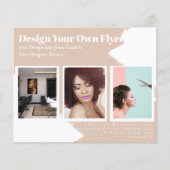 BUDGET Flyer FREE Design Template Abstract Tan チラシ (正面)