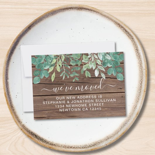 Budget Folidsミニ引っ越しましたアナウンスカード ノートカード