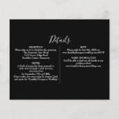 Budget Folids Photoの結婚詳細招待状 (裏面)