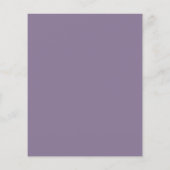 Budget Forever Dusty Purple Wedding Invitation (裏面)