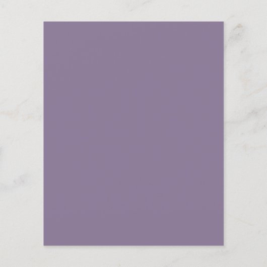 Budget Forever Dusty Purple Wedding Invitation (裏面)