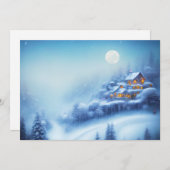 Budget-friendly Christmas at a snowy home シーズンカード (正面/裏面)