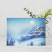 Budget-friendly Christmas at a snowy home シーズンカード (スタンド正面)