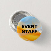 Budget Friendly Event Staff Modern Button Pins 缶バッジ (正面&裏面)