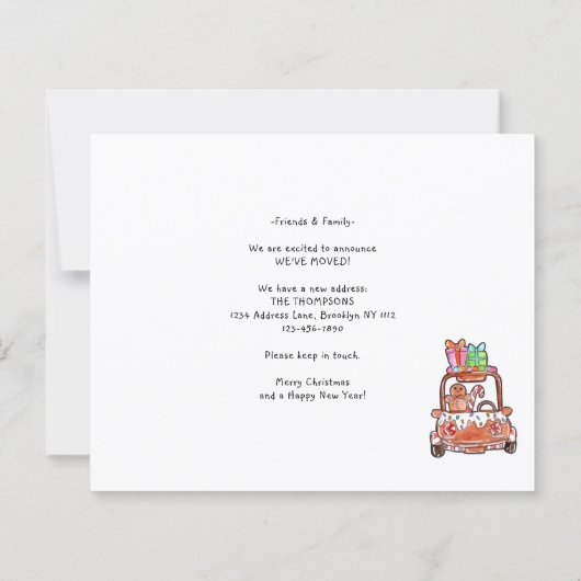 BUDGET Fun Photo Gingerbread Car Holiday Moving (裏面)