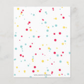 Budget Fun Summer Pool Party Birthday Invitation (裏面)