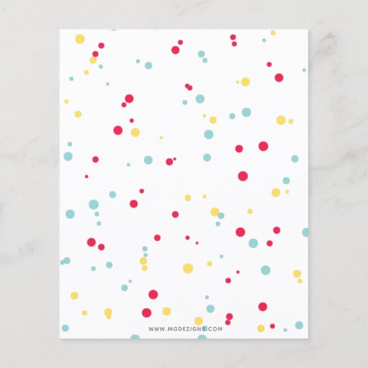 Budget Fun Summer Pool Party Birthday Invitation (裏面)