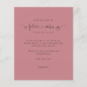 Budget Futureミセス写真ブライダルシャワーピンク感謝してい (正面)