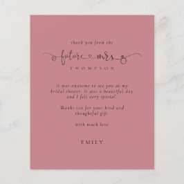 Budget Futureミセス写真ブライダルシャワーピンク感謝してい