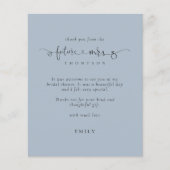 Budget Futureミセス・フォト・ブライダルシャワーブルー感謝してい (正面)