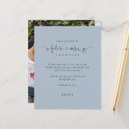 Budget Futureミセス・フォト・ブライダルシャワーブルー感謝してい