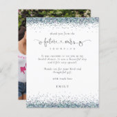 Budget Future Mrsフォトブルーグリッターありがとう (正面/裏面)