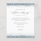 Budget Future Mrsフォトブルーグリッターありがとう (正面)