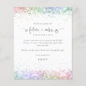 Budget Future Mrs写真グリッターありがカラフルとうございます (正面)