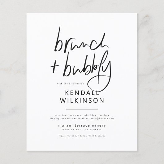 Budget Future Mrs. White Brunch & Bubbly Photo (正面)