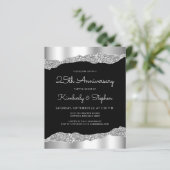 Budget Glam Silver Black 25th Anniversary Invite (スタンド正面)