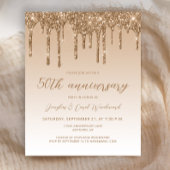Budget Glitter Gold 50th Anniversary Script