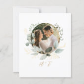 BUDGET Gold Eucalyptus Photo Monogram Wedding  (裏面)