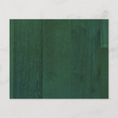 Budget Gold & Green Rustic Christmas One Photo チラシ (裏面)