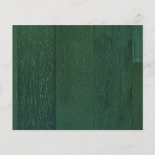 Budget Gold & Green Rustic Christmas One Photo チラシ (裏面)