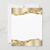 Budget Gold Mirror Foil 50th Anniversary Invite (裏面)