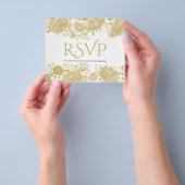 BUDGET/GOLD RSVP カード・フライヤー。 フライヤー (手)