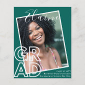 BUDGET GRAD OVERLAY写真の卒業発表 (正面)