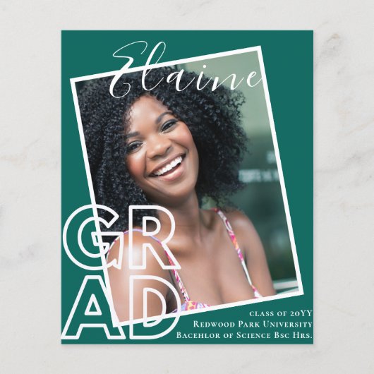 BUDGET GRAD OVERLAY写真の卒業発表 (正面)