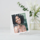 BUDGET Grad PHOTO Announcement Thank You招待状 (スタンド正面)