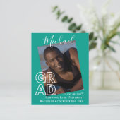 BUDGET Grad PHOTO Announcement Thank You招待状 (スタンド正面)