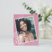 BUDGET Grad PHOTO Announcement Thank You招待状 (スタンド正面)