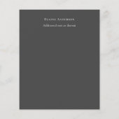 BUDGET Grad PHOTO Announcement Thank You招待状 (裏面)