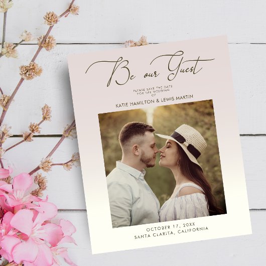 Budget Gradient結婚の写真Be Our Guest Script