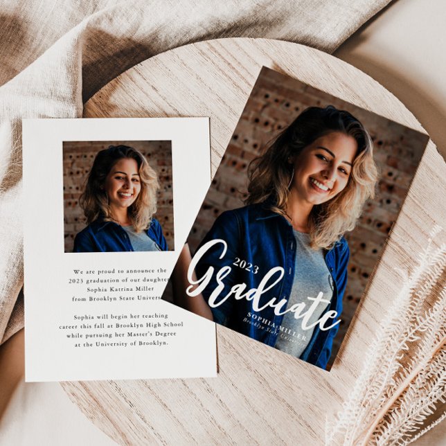 Budget Graduate Script 2写真卒業カード (クリエイターアップロード済み)