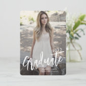 Budget Graduate Script 2写真卒業カード 招待状 (スタンド正面)