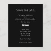 Budget Graduation Save the Date Cards (裏面)