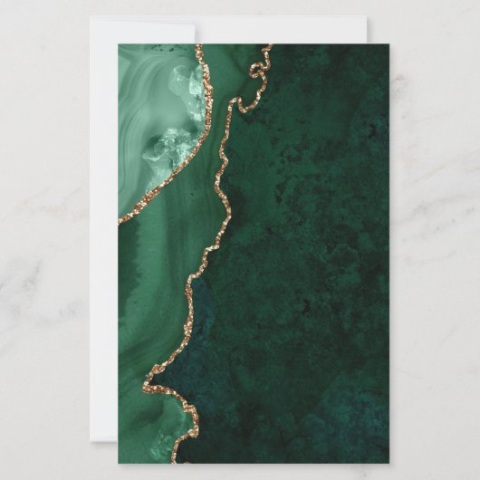 Budget Green Agate Corners Champagne Wedding (裏面)