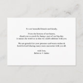 Budget green Florals Bridgerton Bridal Shower エンクロージャーカード (裏面)