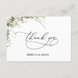 Budget green Florals Bridgerton Bridal Shower エンクロージャーカード